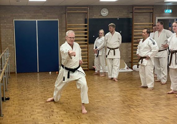 Karate training